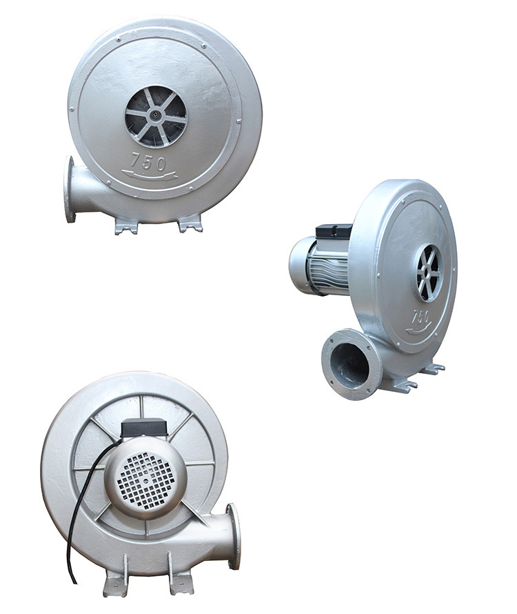 低噪聲強(qiáng)力中壓風(fēng)機(jī)正面、側(cè)面、背面圖
