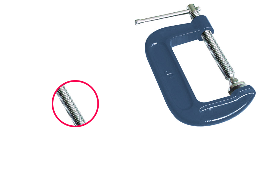 整體鍛打木工G字夾細節(jié)展示