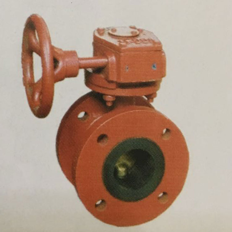 中心型雙法蘭蝸桿式手動(dòng)蝶閥主圖