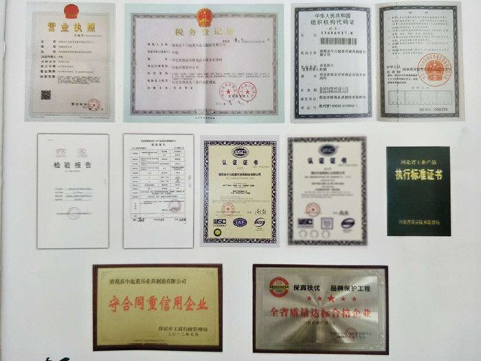 羊角滑鉤（帶舌片）榮譽(yù)證書(shū)