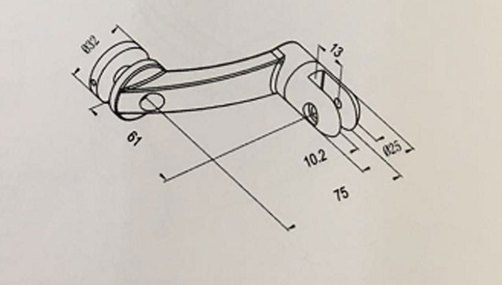 雙邊玻璃爪結(jié)構(gòu)圖