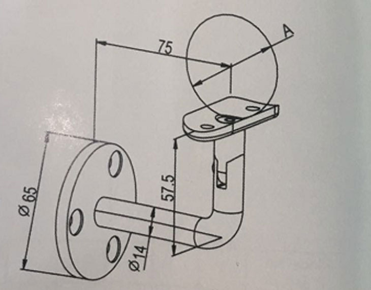 扶手托架結(jié)構(gòu)圖 扶手托架結(jié)構(gòu)圖
