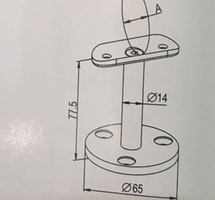 180扶手墻座結(jié)構(gòu)圖 180扶手墻座結(jié)構(gòu)圖