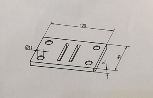 雙板式立柱底板結構圖