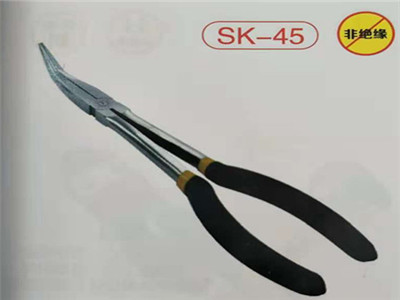 歐克工具 加長45度彎嘴鉗