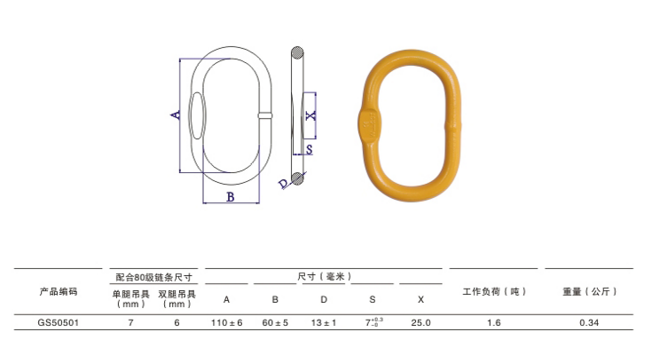 A343歐式焊接強(qiáng)力環(huán)參數(shù)詳情