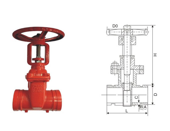 明桿閘閥參數(shù)圖 明桿閘閥參數(shù)圖