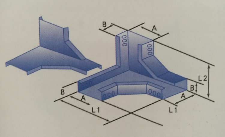 下角垂直三通電纜橋架 下角垂直三通電纜橋架