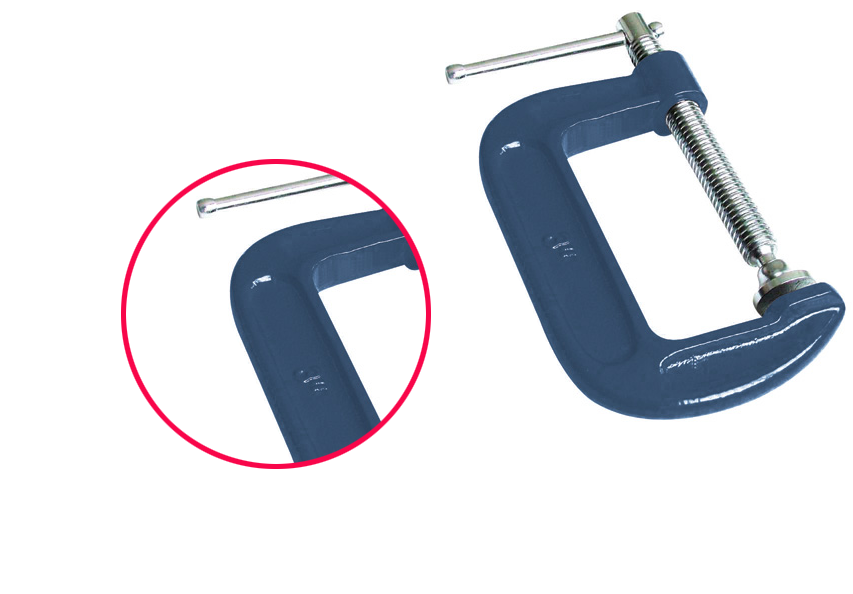 整體鍛打木工G字夾細節(jié)展示2